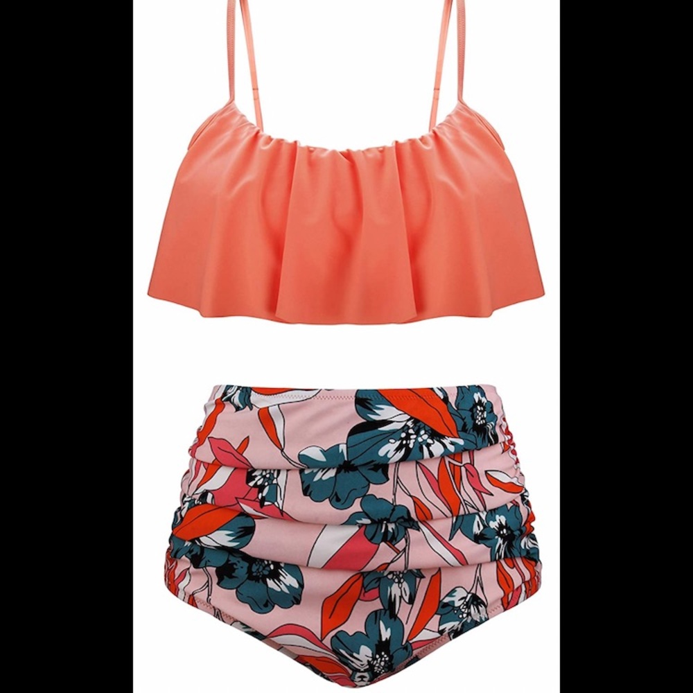🎉NWT Floral High Waist Bathing Suit🎉